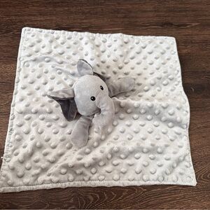Boritar Elephant Baby Security Blanket with Lovely Animal Pattern Backing 14”